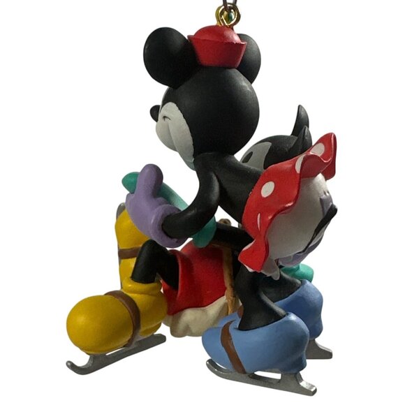Disney Hallmark Keepsake Ornament Mickey & Minnie "New Pair Of Skates" 1997 - Picture 3 of 10